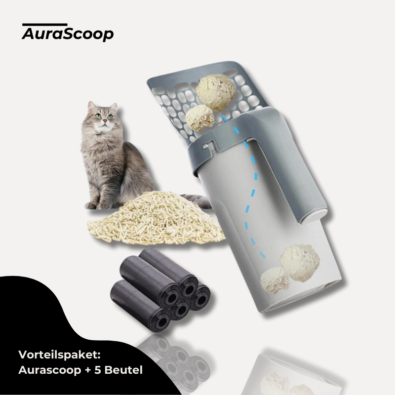 AuraScoop™ - einfache Katzenklo Reinigung