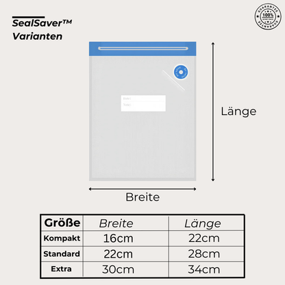 SealSaver™ – Der praktische Vakuumbeutel für frische Lebensmittel